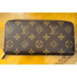 Designer Like Classic Monogram Zippy Wallet Clutch